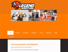 Tablet Screenshot of bisonlegendwrestling.net